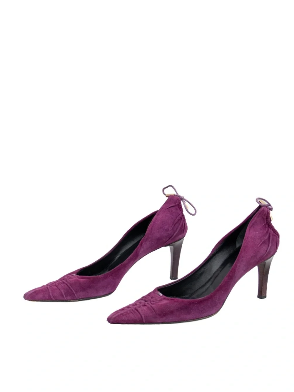 RARE Gucci Tom Ford Era Purple Suede Pointed Toe Pumps Women’s EU 37C US 7 UK 4